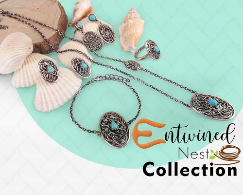 Entwined nest jewelry collection