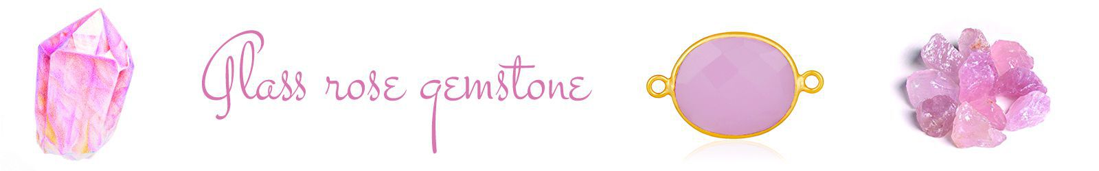 Online Rose Glass Gemstone Jewelry Store, Shop in Jaipur