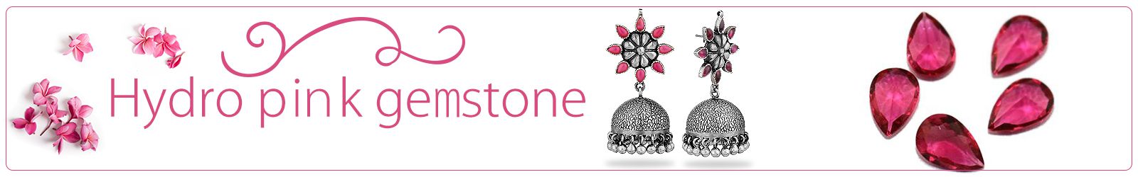 Online Wholesale Hydro Pink Gemstone Jewelry Store, Shop in Jaipur