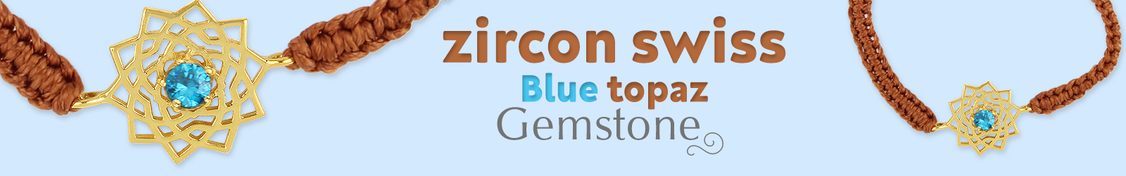 Buy zircon swiss blue topaz gemstone jewelry at cheap price