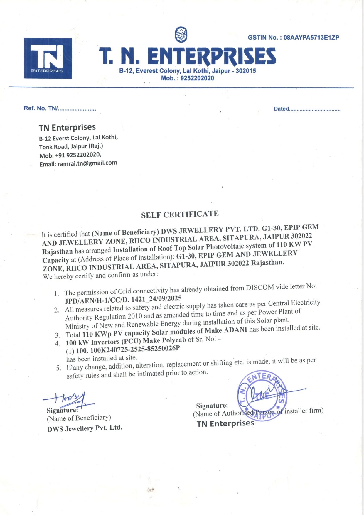 DWS Jewellery Compliance Policy Image