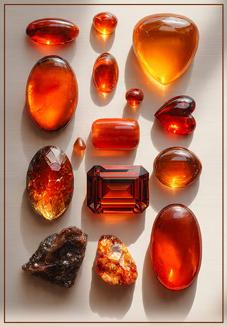 Natural Orange Gemstones: Complete List of Fiery Orange Crystals