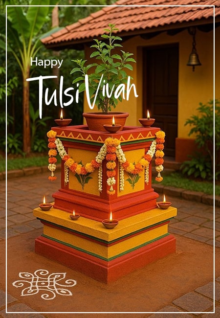 Sacred Union of Devotion: The Divine Story of Tulsi Vivah