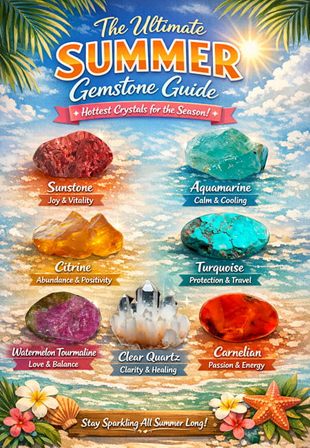 The Most Popular Crystals for the Season: A Guide to Summer Gemstones