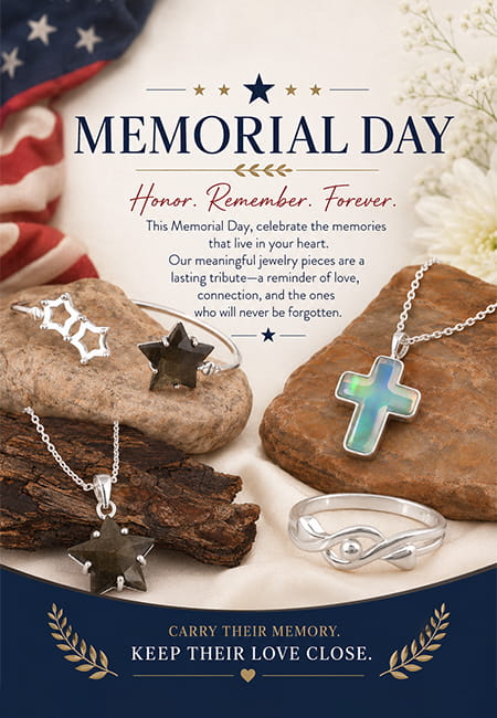 Using jewelry is a beautiful means to both reflect on and honour Memorial Day with Remembrance