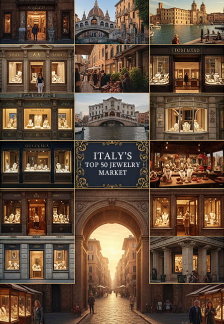 Vicenza to Venice: Exploring Italy's 50 Premier Jewelry Market Locations