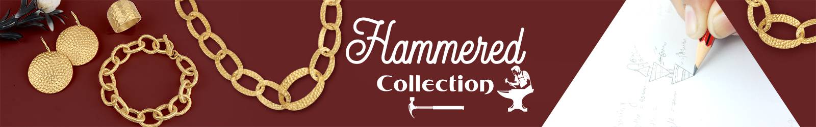 Handmade Hammered Silver Jewelry Collection Manufacturer in Jaipur