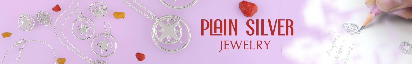 Online Plain Silver Jewelry Collection Manufacturer