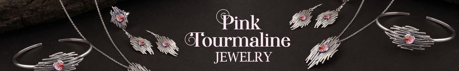 Silver Pink Tourmaline Jewelry Wholesale Supplier