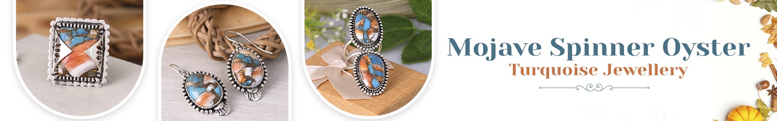 Mojave Spinner Oyster Turquoise Jewelry