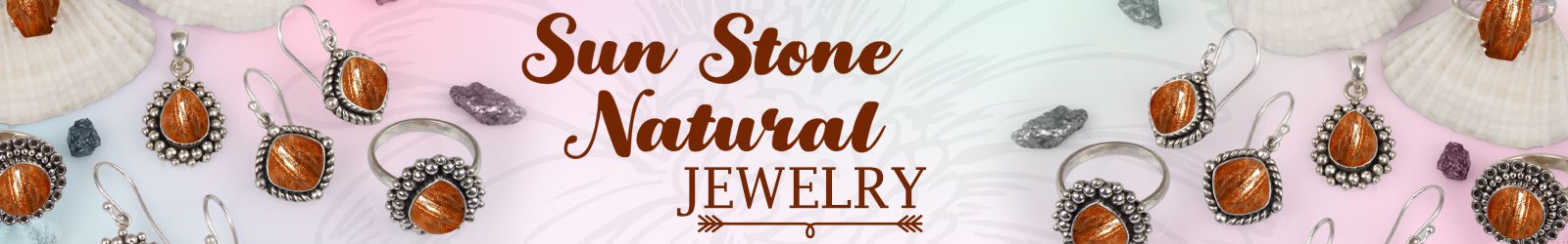Silver Sunstone Natural Jewelry Wholesale Supplier