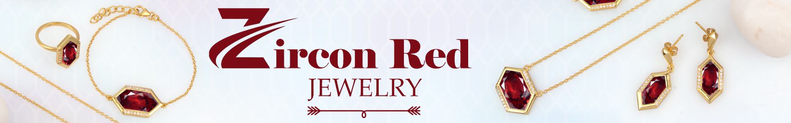 Silver Zircon Red Jewelry Wholesale Supplier