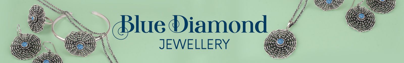 Silver Blue Diamond Jewelry Wholesale Supplier