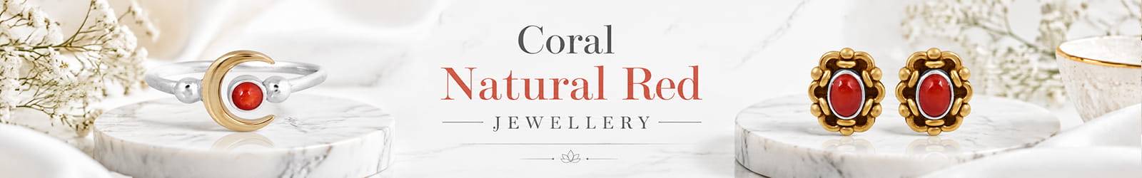 Natural Red Coral Jewelry