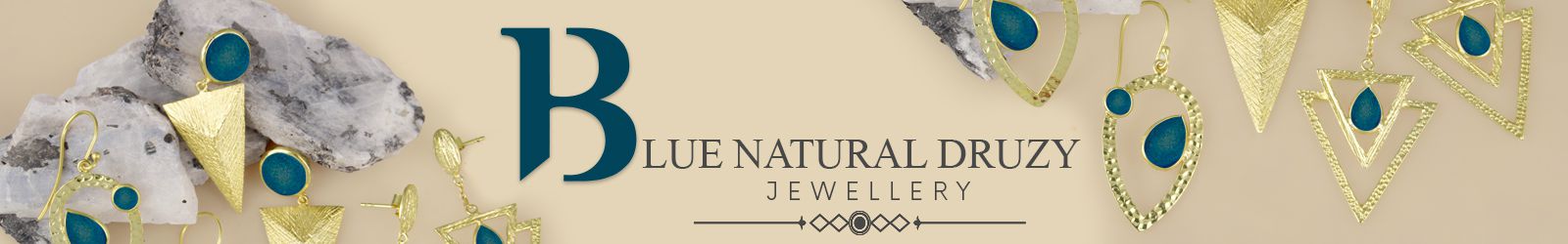 Silver Blue Natural Druzy Jewelry Wholesale Supplier
