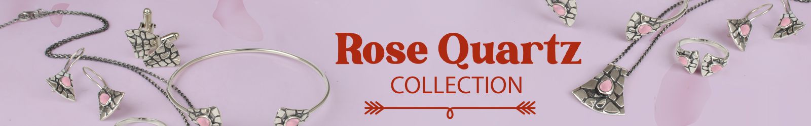 Silver Rose Quartz Jewelry Wholesale Supplier
