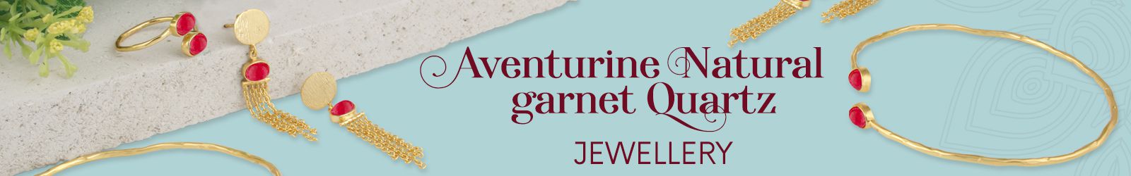 Silver Aveturine Natural Garnet Quartz Jewelry Wholesale Supplier