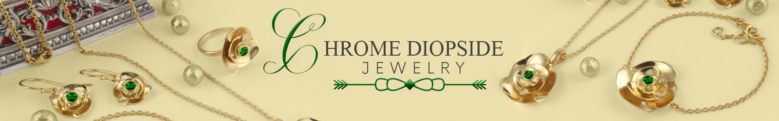 Silver Chrome Diopside Jewelry Wholesale Supplier