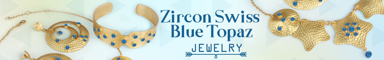 Silver Zircon Swiss Blue Topaz Jewelry Wholesale Supplier