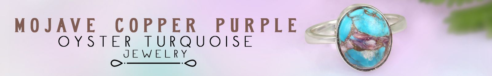 Silver Mojave Copper Purple Oyster Turquoise Jewelry Wholesale Supplier