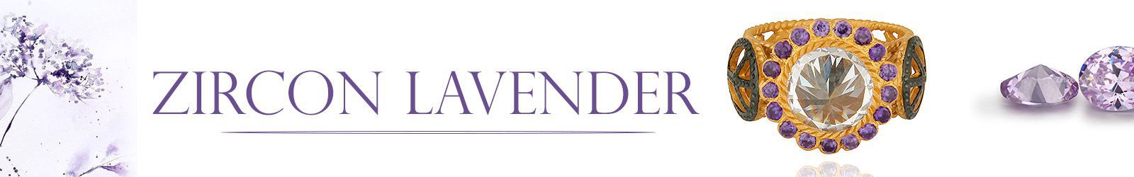 Natural Lavender Zircon Silver Jewelry Manufacturer in Jaipur