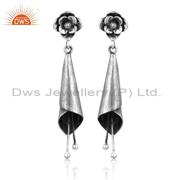 Cone shaped paper bead earrings - YouTube