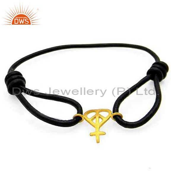 Brass Peace Magnetic Bracelet - Medium