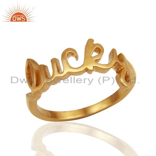 Lucky hotsell gold ring