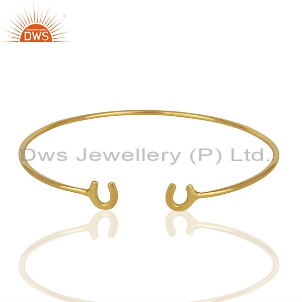 Designer gold plated fashion cuff bracelet manufacturer india