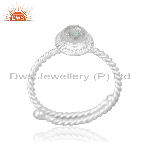 Crafted Dot Quartz Band In Oval Cut For Women In Silver