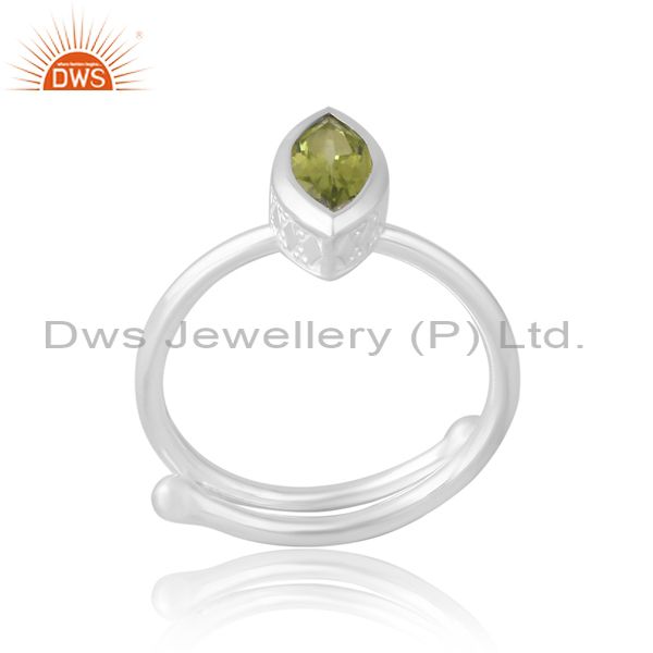 Everlasting Proposal Ring In Marquise Peridot Cut For Women