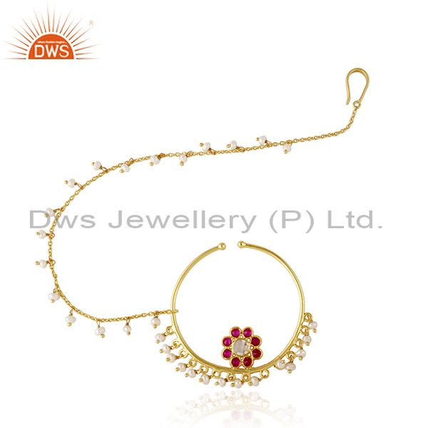 Handmade 925 silver gold plated gemstone jewelry findings manufacturer