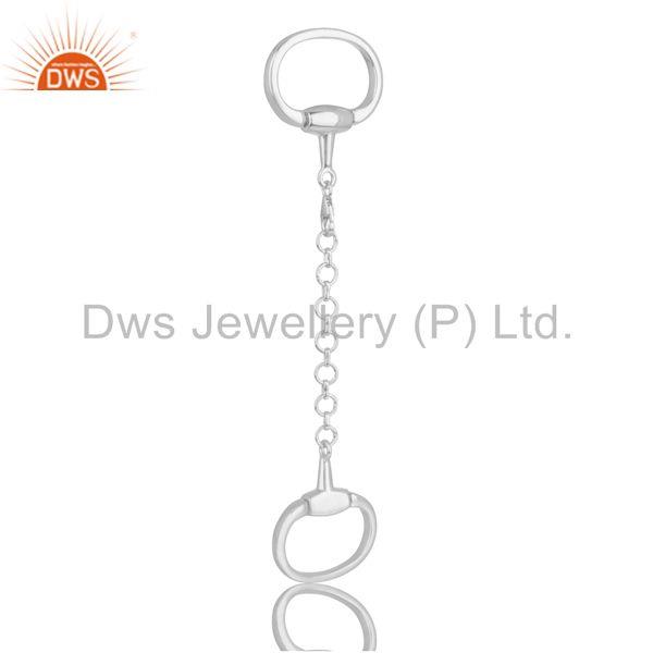 Horse bit snaffle charm solid 925 sterling silver jewelry