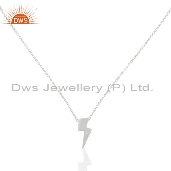 92.5 sterling plain silver power sign chain pendant manufacturer