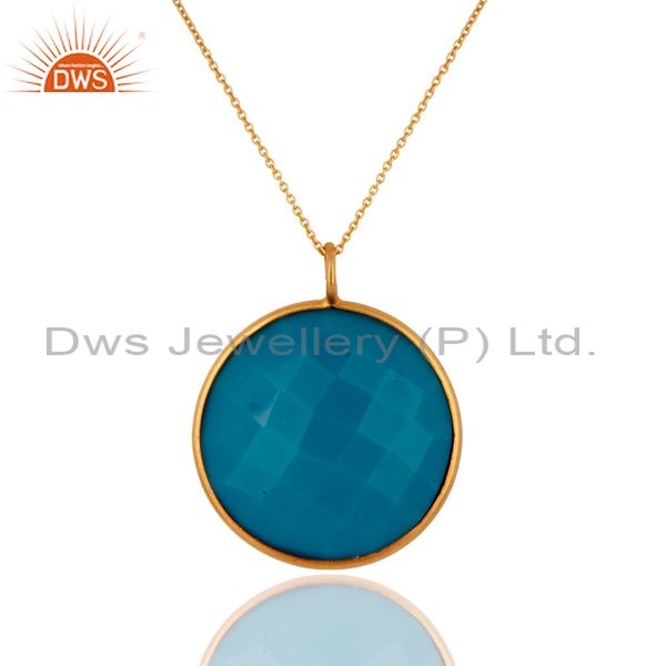 Big pendants goldplated necklace a-07