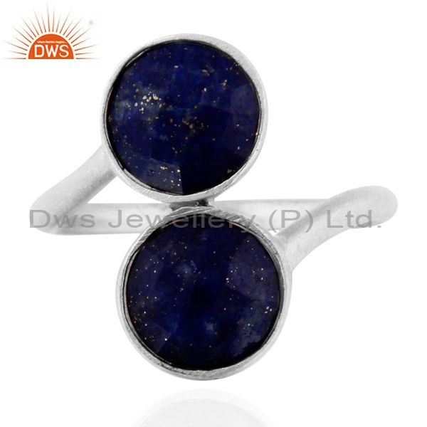 925 Sterling Silver Lapis Lazuli Gemstone Ring