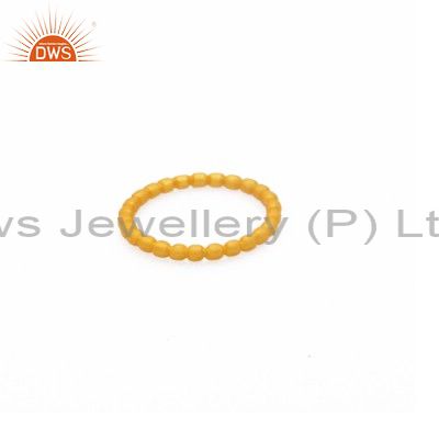 18K Solid Yellow Gold Rope Wedding Engagement Band Ring