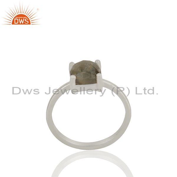 Designer Labradorite Gemstone 925 Silver Ring Jewelry Manufacturers