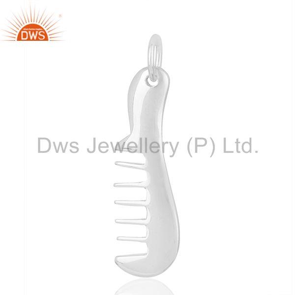 Hair comb charm 925 sterling silver charms pendant and necklace jewelry