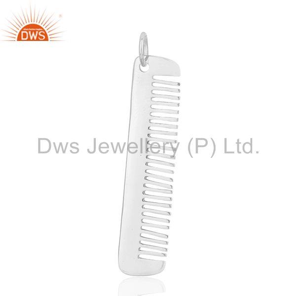 Hair dresser 925 sterling silver hair comb charms pendant jewelry