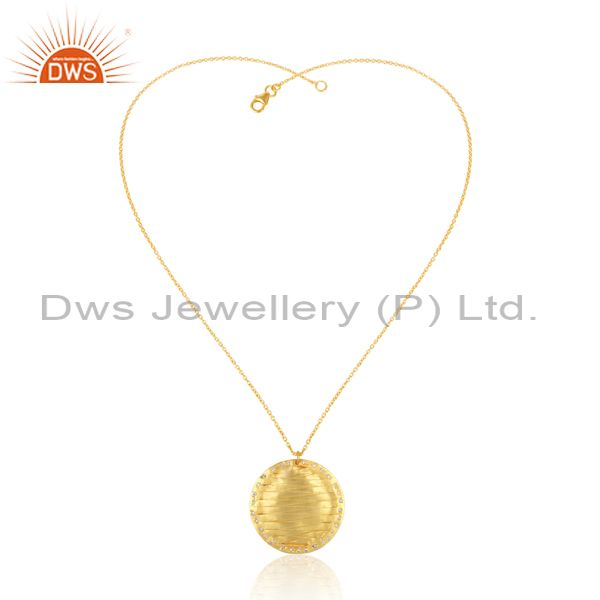 Designer brass gold plated handmade fashion chain pendant manufacturer