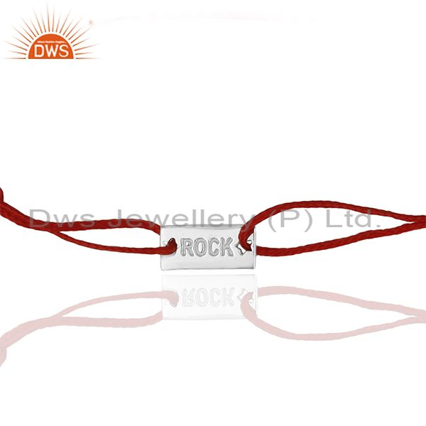 Designer 925 silver custom thread adjustable bracelet manufacturer