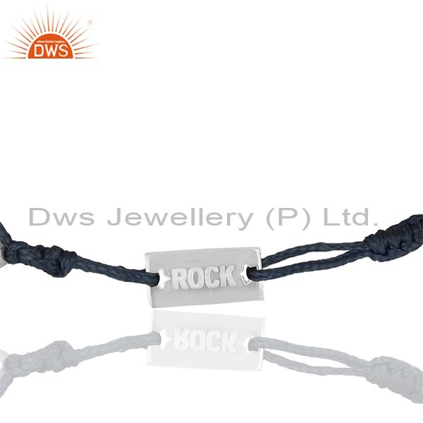 Customized 925 sterling silver adjustable bracelet manufacturers