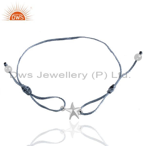 Handmade star charm 925 silver unisex bracelet manufacturer from india