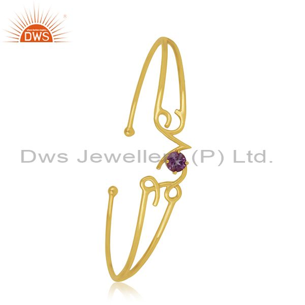 Custom initial love design 925 silver cuff bracelet manufacturer for designers