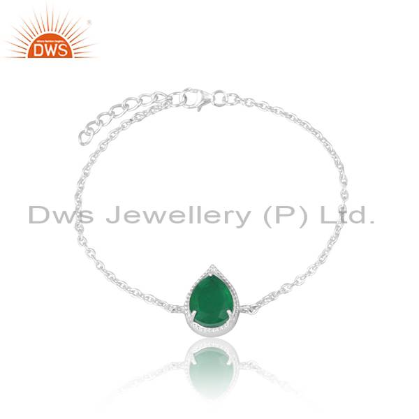 Zambian Emerald Quartz Bracelet: Doublet Gems