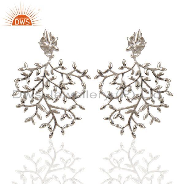 Customized Fine Sterling 92.5 Silver Designer Dangle Earring Manufacturer Jaipur