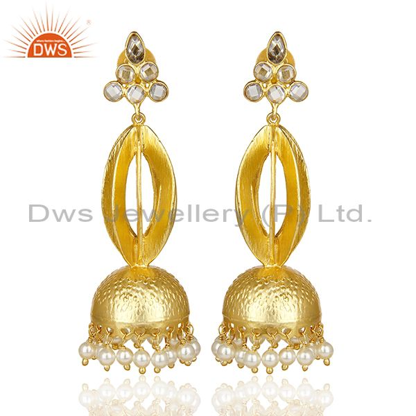 Gold Plated Silver Chendelier Earring Make For Some Lovely Indian Bridal Wear
