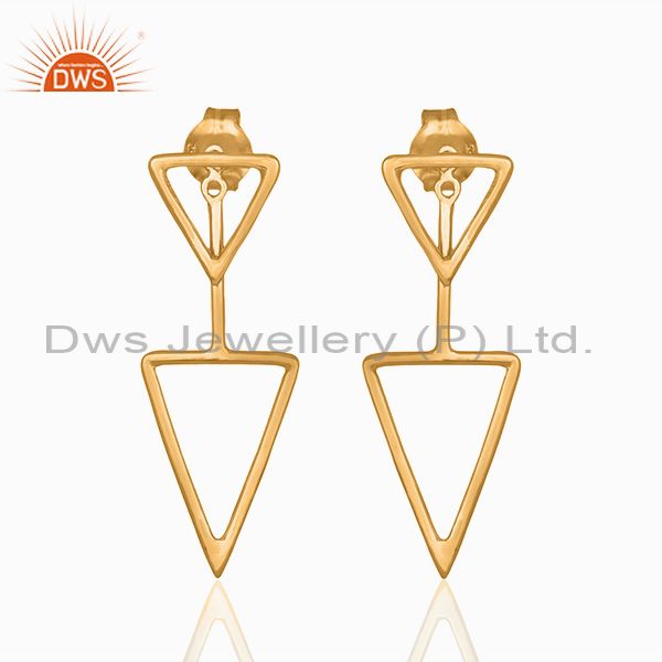 Designer Gold Plated 925 Sterling Silver Women Earrings Manufacturers
