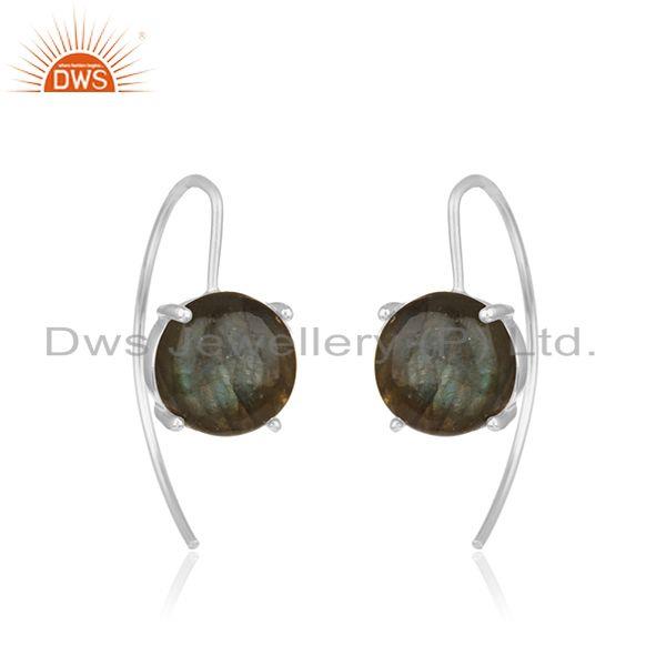 Labradorite gemstone fine 925 sterling silver earrings manufacturer